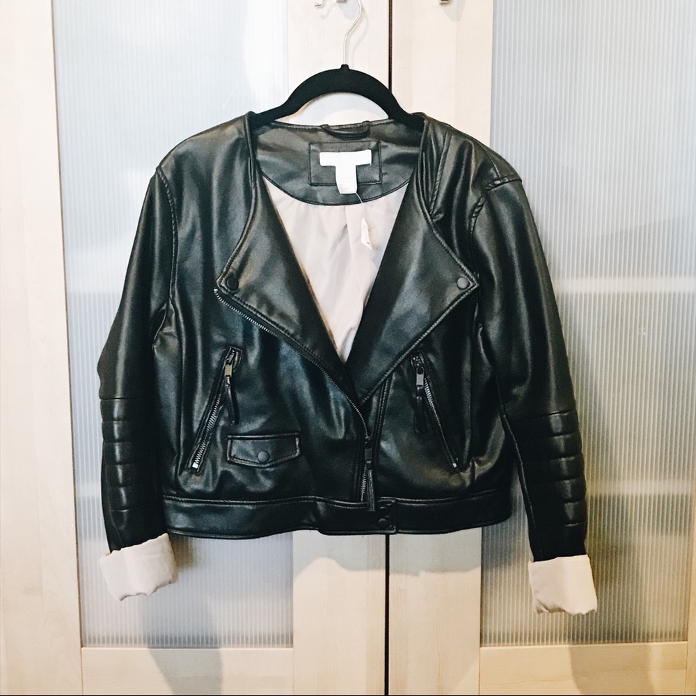 NWT Faux Leather Jacket